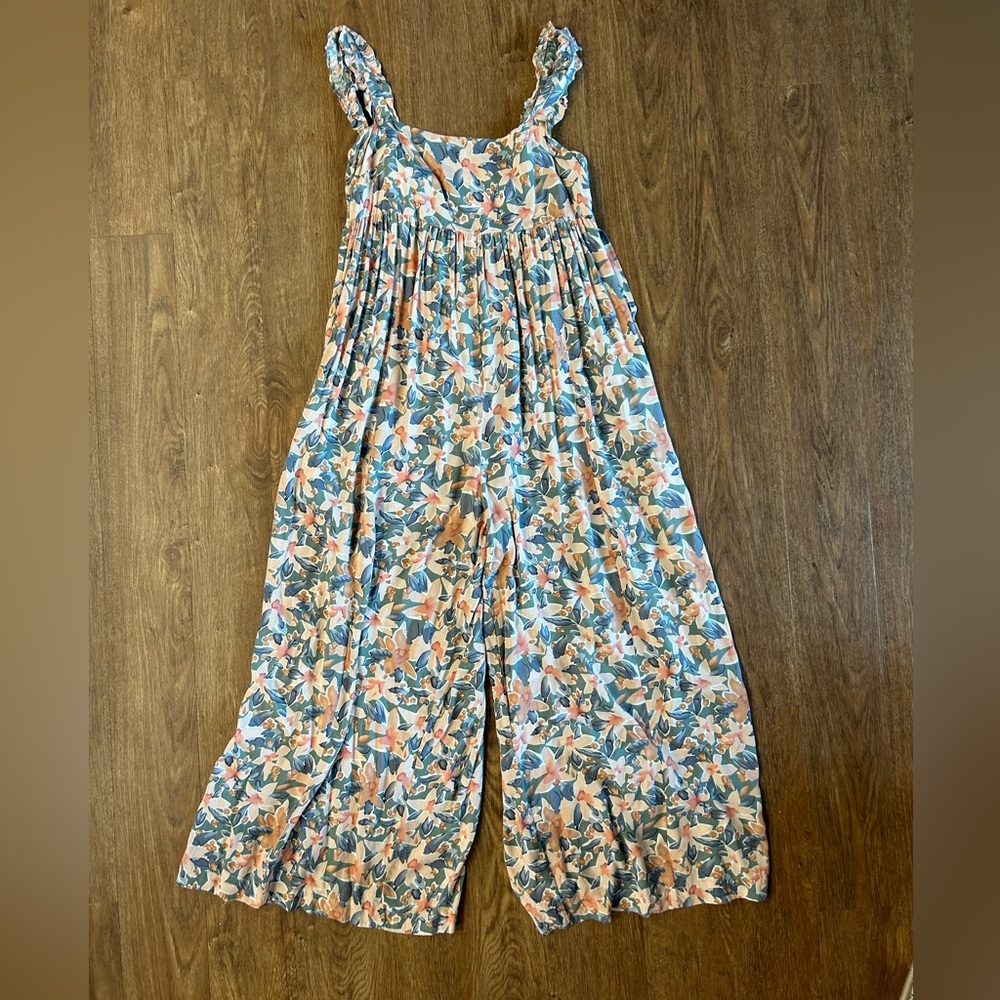 Wide Leg Floral Jumpsuit